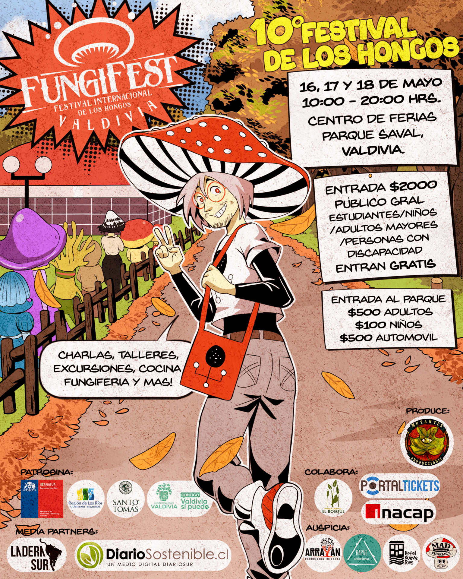 Los hongos se toman Valdivia con más de 70 actividades en FungiFest y la celebración de sus 10 años