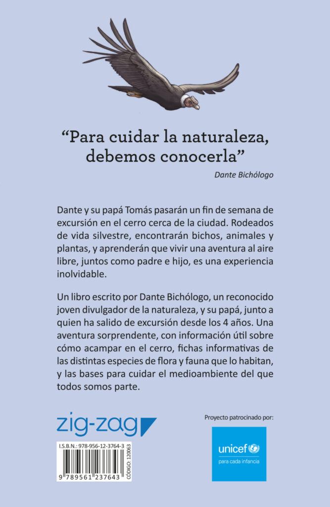 Contraportada Bichología. Créditos: Editorial Zig-Zag