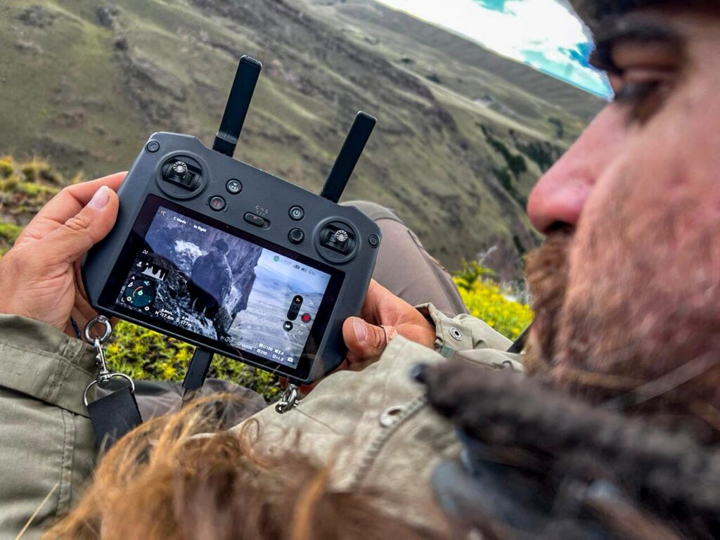 Cristobal y condor en dron
