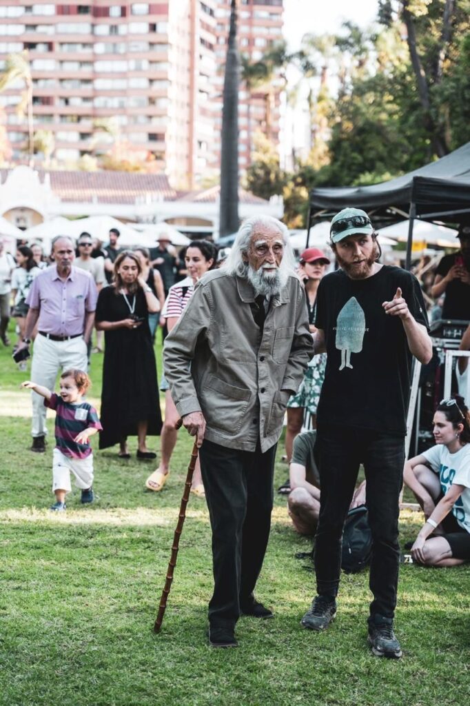 Gastón Soublette en el Festival Ladera Sur.