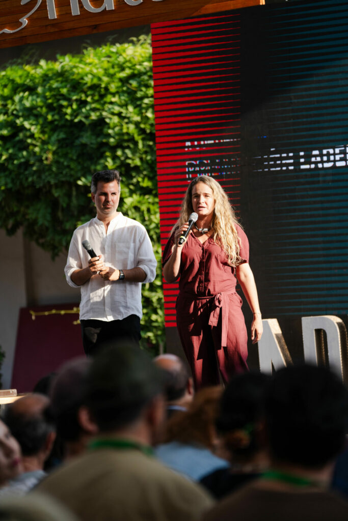 Martín del Río y Francisca Lira durante el Festival Ladera Sur 2024. Créditos: Ladera sur