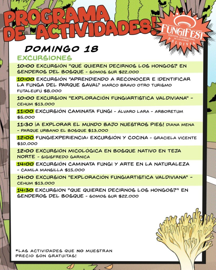 Programa domingo 18 de mayo FungiFest