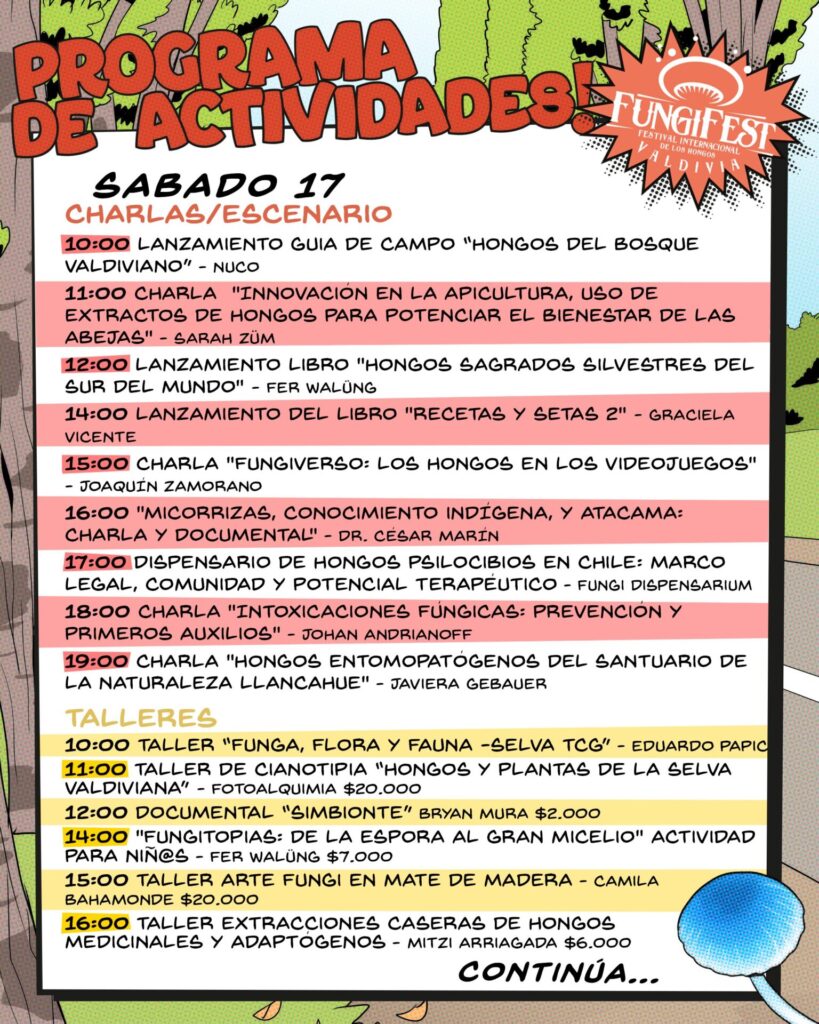 Programa sábado 17 de mayo FungiFest
