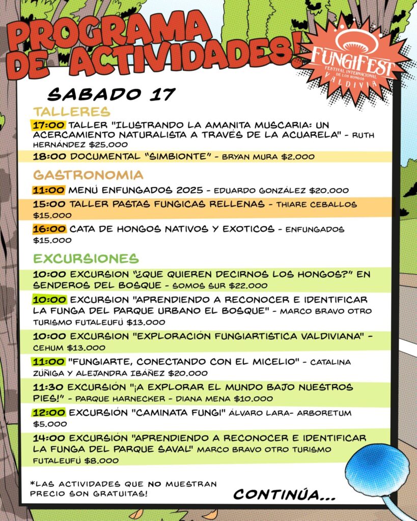 Programa sábado 17 de mayo FungiFest