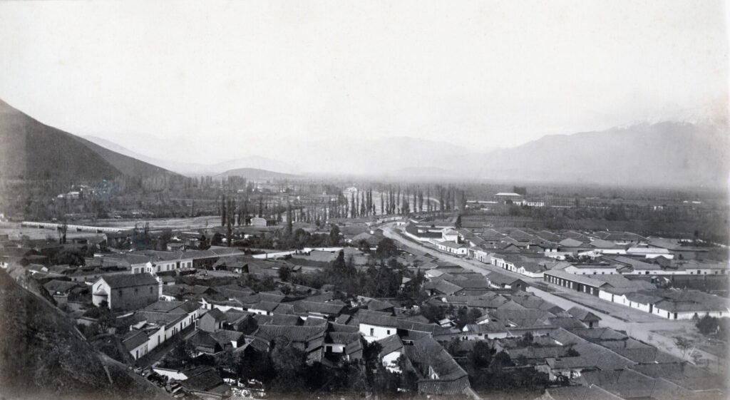 ENTERRENO Vista de Santiago hacia el oriente, 1865. Créditos: ©Fundación Enterreno