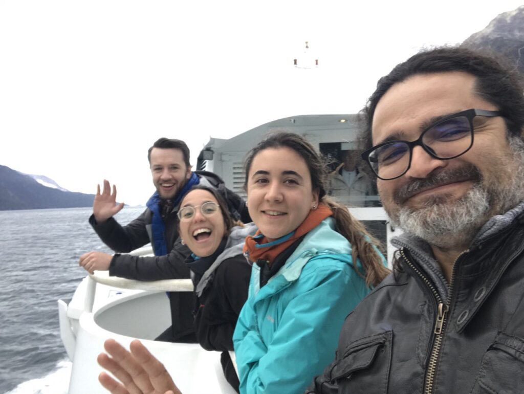 Equipo en terreno. Créditos: Marina Arbetman y Cristian Villagra.