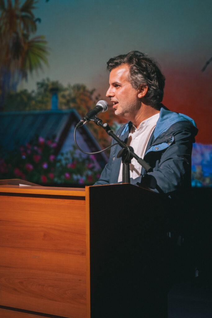 Martín en la inauguración del Festival de Cine Santiago Wild.