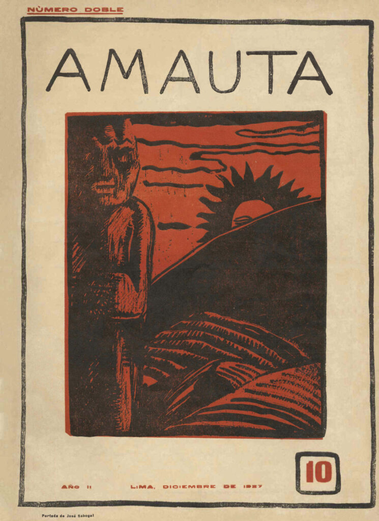 Portada Revista Amauta Nº 10, 1927. Dibujo de José Sabogal. Créditos: Archivo José Mariategui.