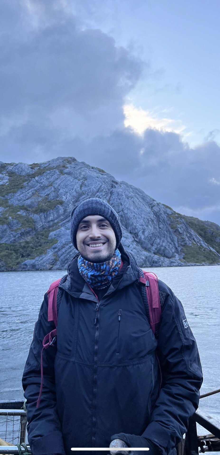 Juan Pablo Letelier es estudiante de doctorado en el Departamento de Geología de la U. Créditos: Juan Pablo Letelier (U. de Chile)