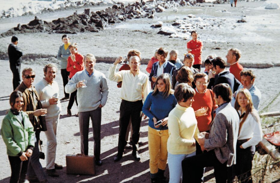 Grupo celebrando en el mundial de 1966. Foto: Ski Portillo.