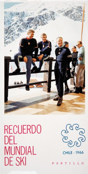 Recuerdo del mundial de ski 1966. Foto: Ski Portillo.