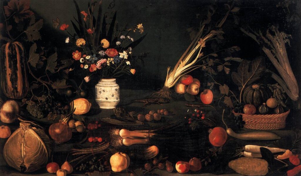 Pencas en obra de Caravaggio