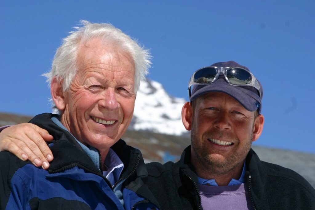 Henry y Miguel Purcell 2001. Foto: Ski Portillo.