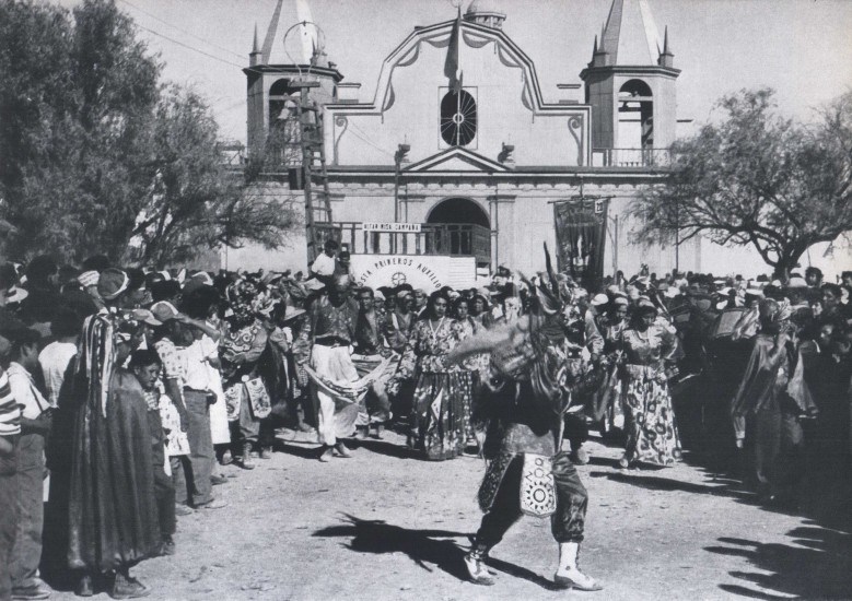 La Tirana, 1959. Créditos: Archivo Patrimonial Fundación Enterreno en colaboración Carrera Arte y Conservación del Patrimonio USS