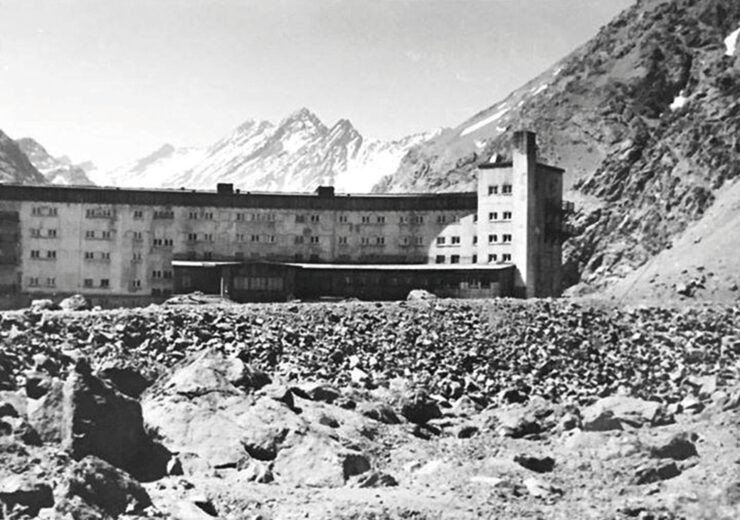 Hotel Portillo antes. Foto: Ski Portillo.