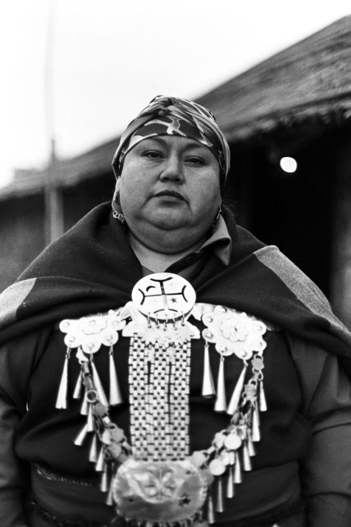 Magali Caniuman en la ceremonia. Foto: Daniel Pastene.