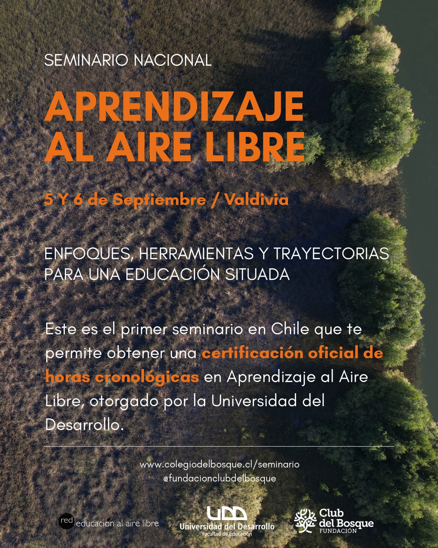 El aprendizaje al aire libre se abre paso en Chile: Valdivia será sede del Primer Seminario Nacional