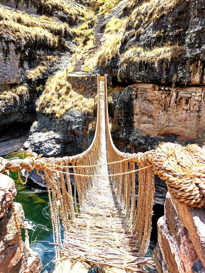 Este es el ultimo puente inca Queswachaka ubicado en Cuzco-Perú. Créditos: Leonard7hc.