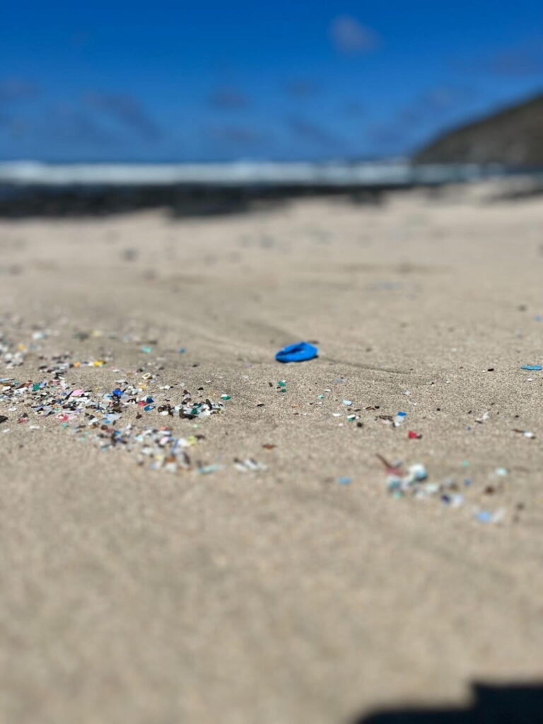 Microplásticos en la arena marina de Fernando de Noronha. Foto cortesía Sea Shepherd Brasil