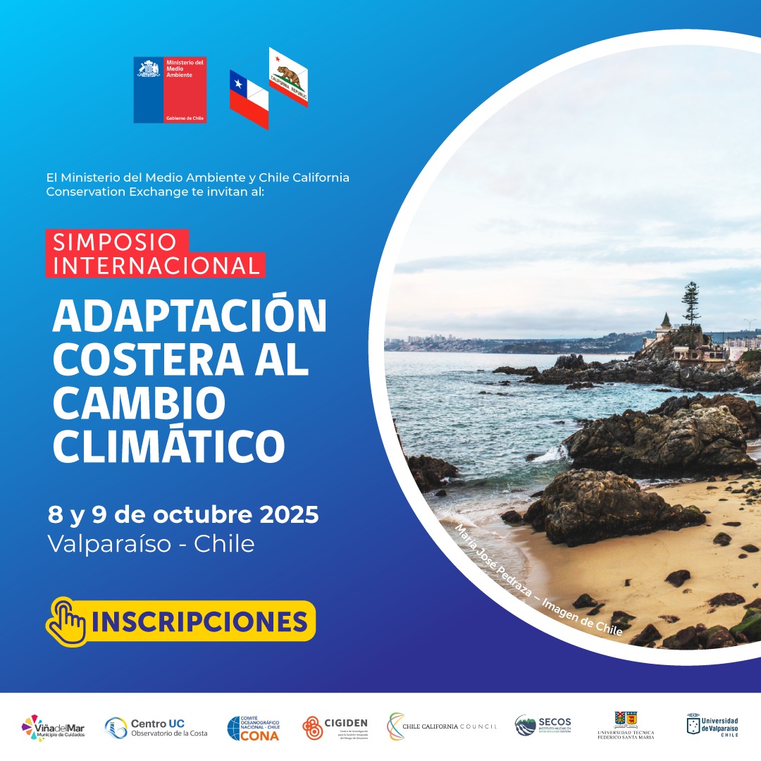 Simposio Internacional reunirá en Valparaíso a expertos de Chile y California para abordar la adaptación costera al cambio climático