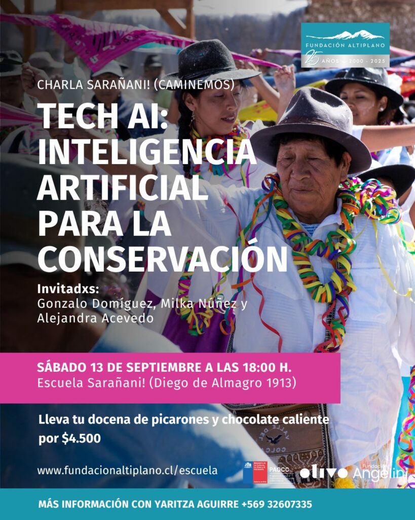 Afiche Charla Sarañani