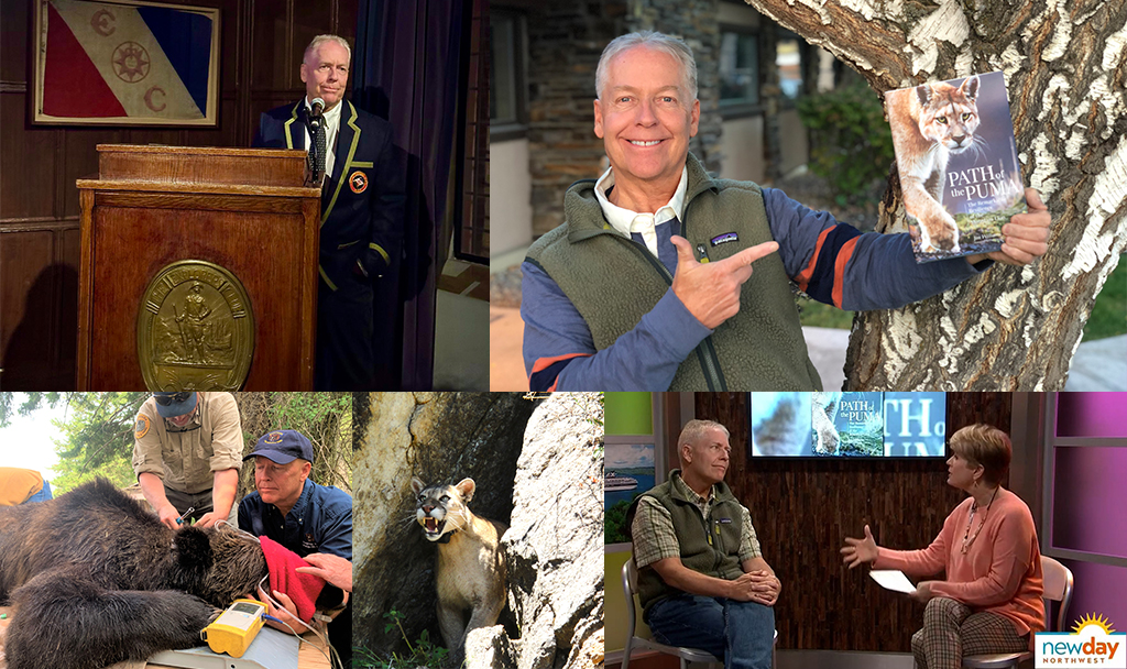 Jim en sus diferentes trabajos de conservación. Créditos: Jim Williams.