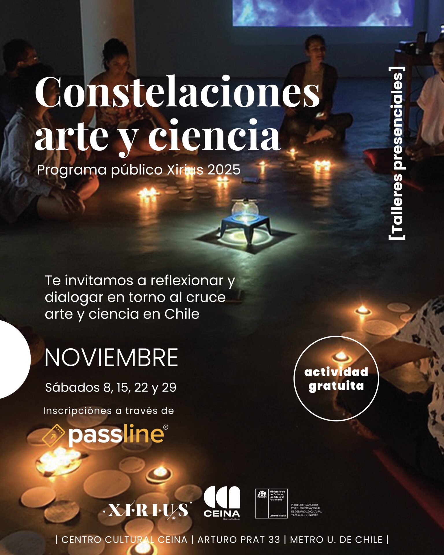 XIRIUS vuelve a encender sus órbitas con cuatro nuevas constelaciones curatoriales en Santiago