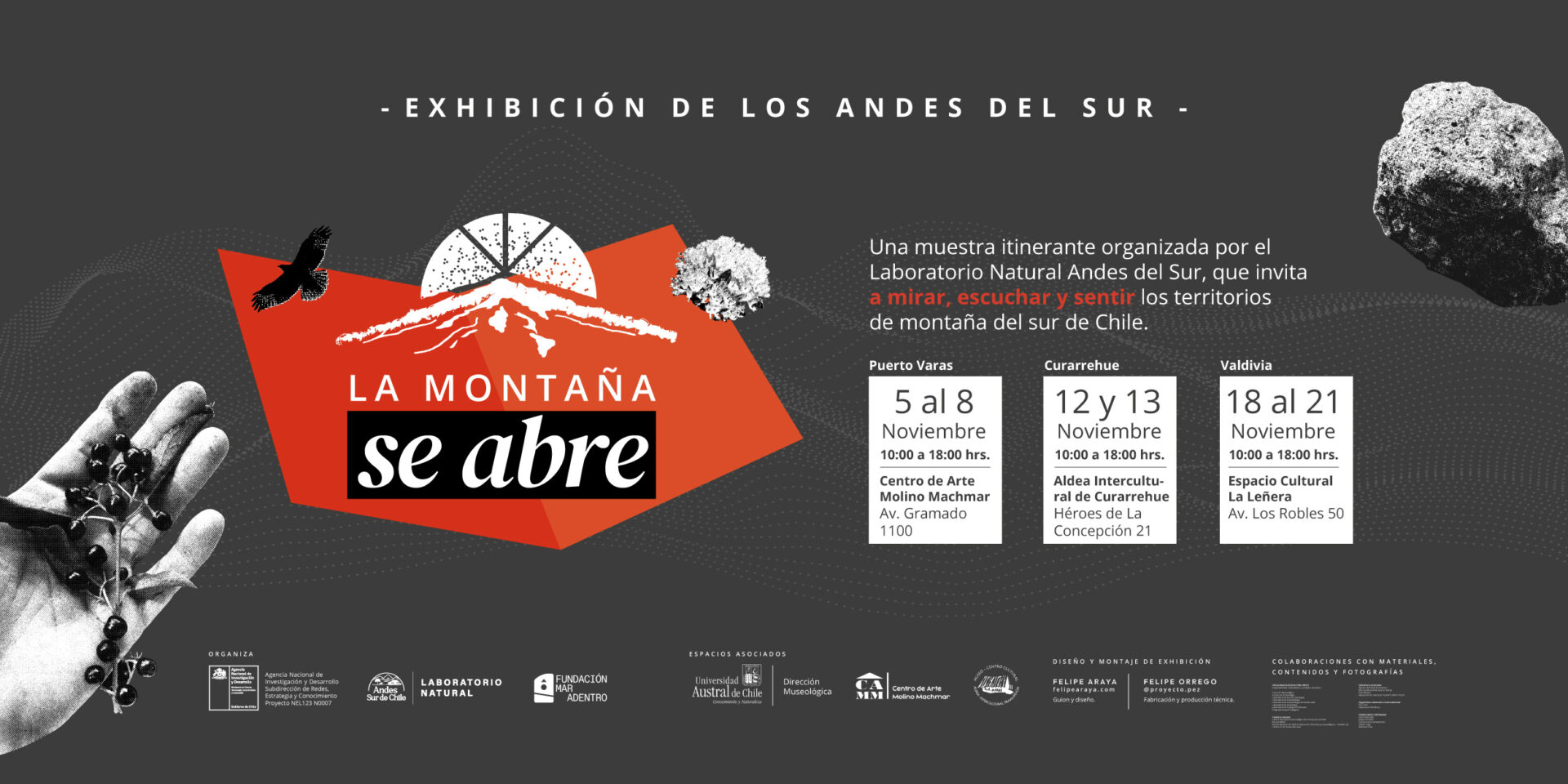 Exhibición de los Andes del Sur: La Montaña se Abre invita a descubrir la cordillera de Chile