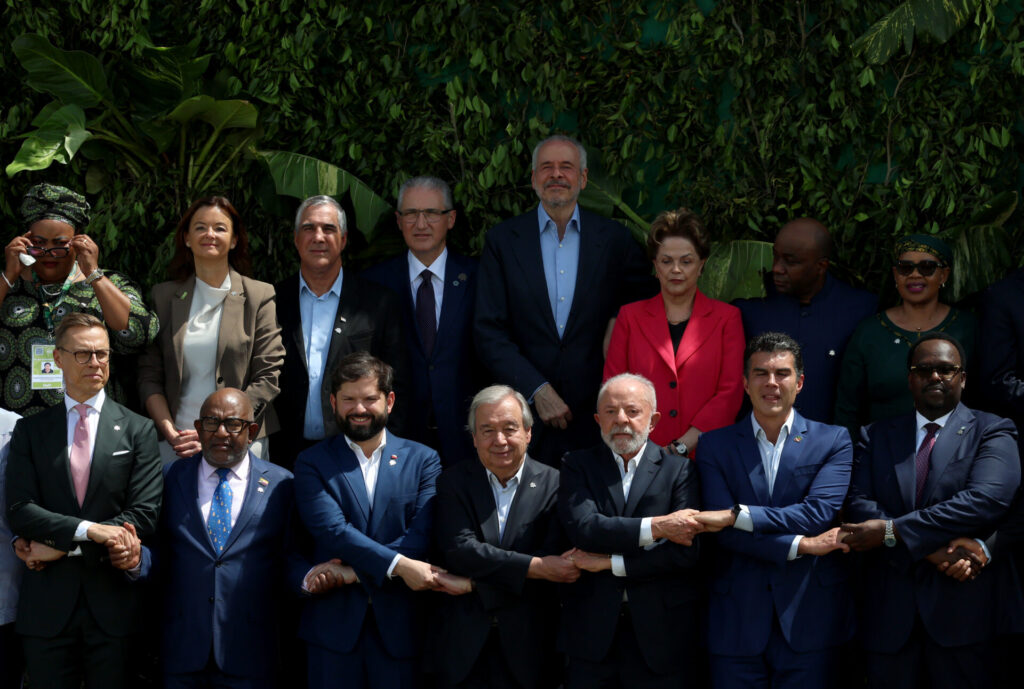 07.11.2025 - Belém - Los líderes posan para una foto de familia durante la Conferencia de las Naciones Unidas sobre el Cambio Climático COP 30. Foto de Aline Massuca/COP30