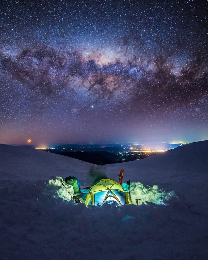 Solsticio de invierno Volcan Villarrica. ©Fernando Gudenschwager