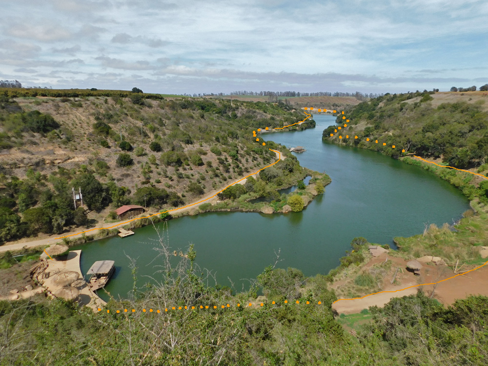 Tranque Tricao y Humedal Giverny. Créditos: Álvaro Vivanco / Andeshandbook.