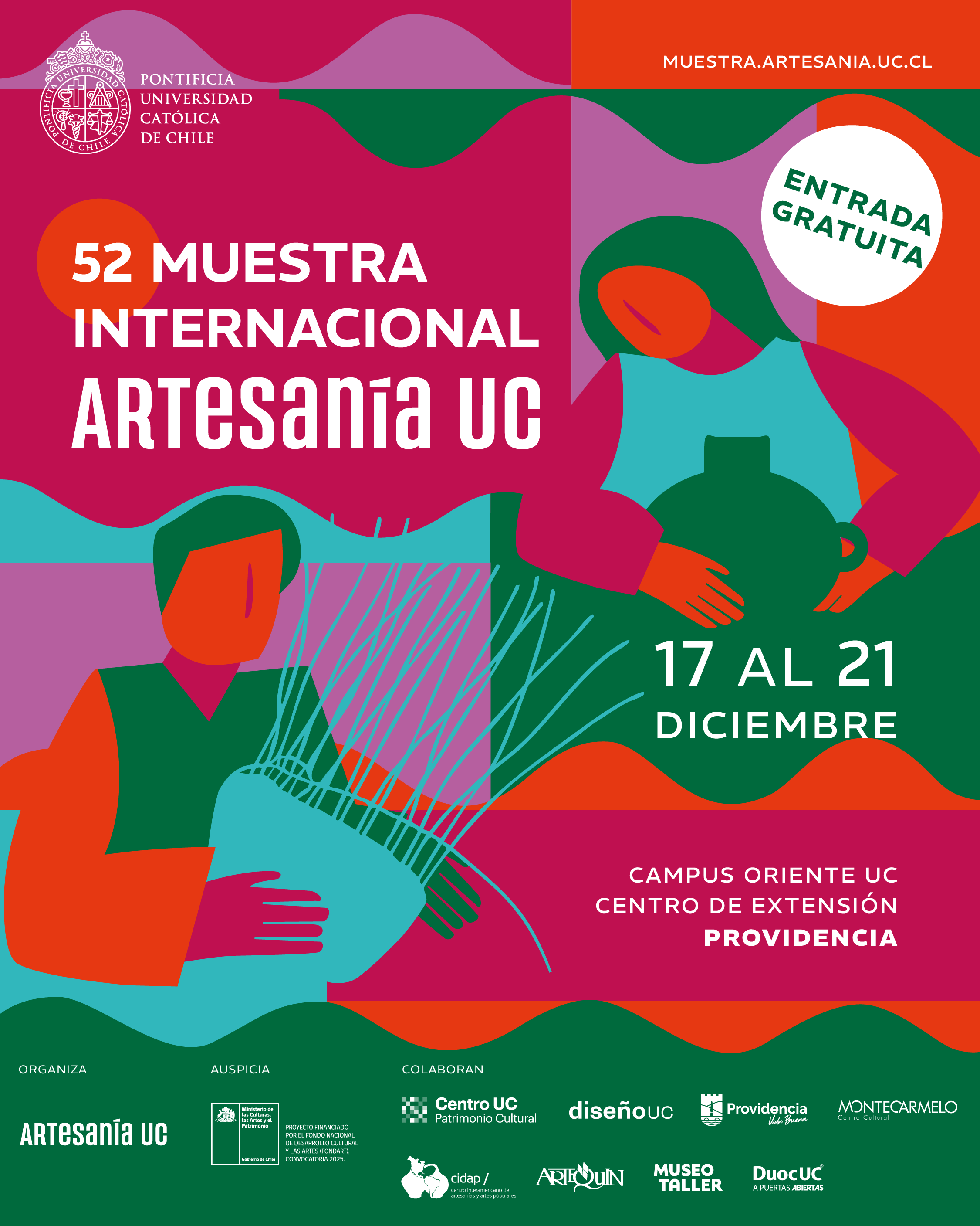 ¡Una Navidad maestra! Comienza la edición número 52 de la Muestra Internacional de Artesanía UC