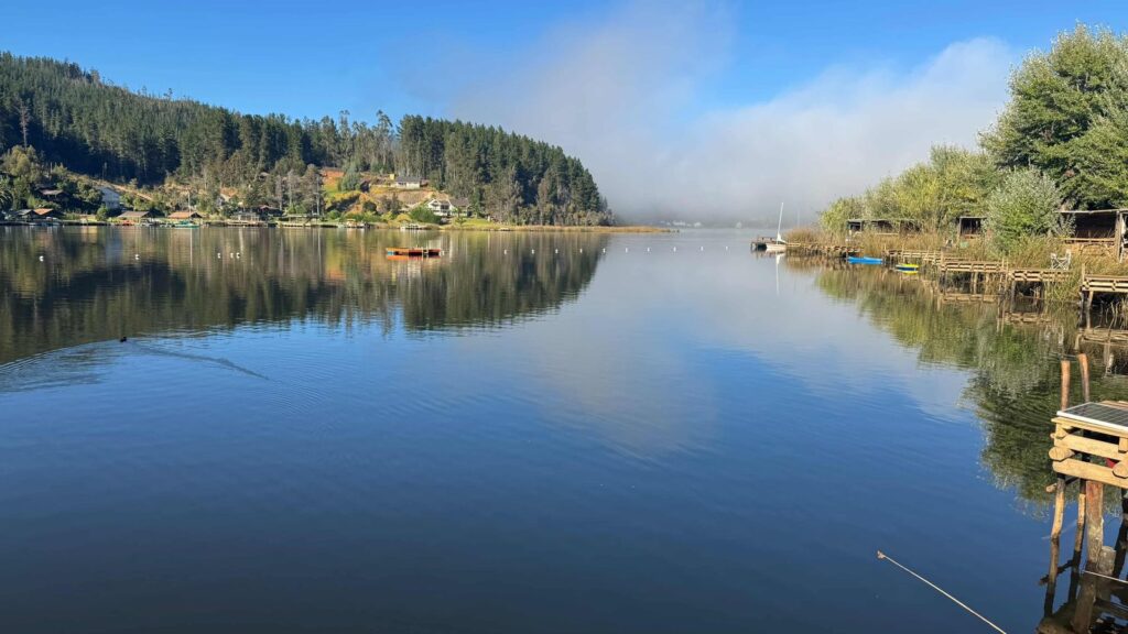 Camping Vichuquén y casas a orilla de lago 2024 perido estival. Foto cortesía de Ema y Simón Ribo, veraniantes habituales.