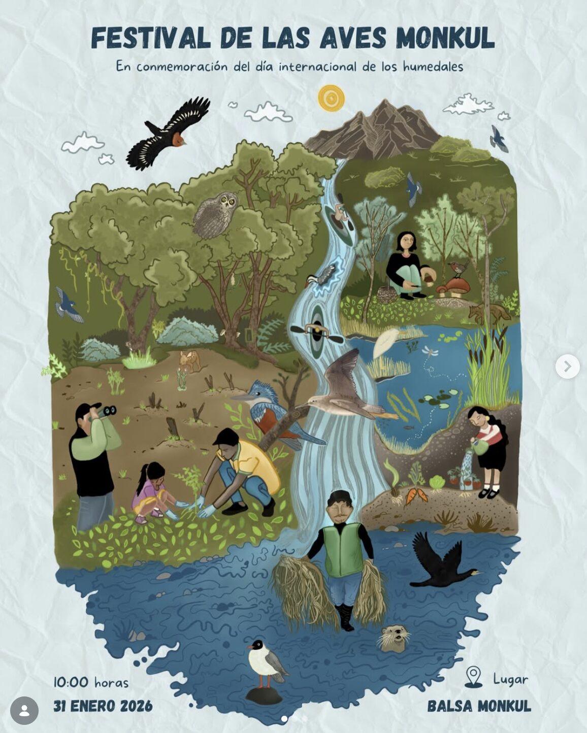 Semana de los Humedales y IV Festival de las Aves de Monkül: Conectividad Biocultural desde el Bosque al Mar