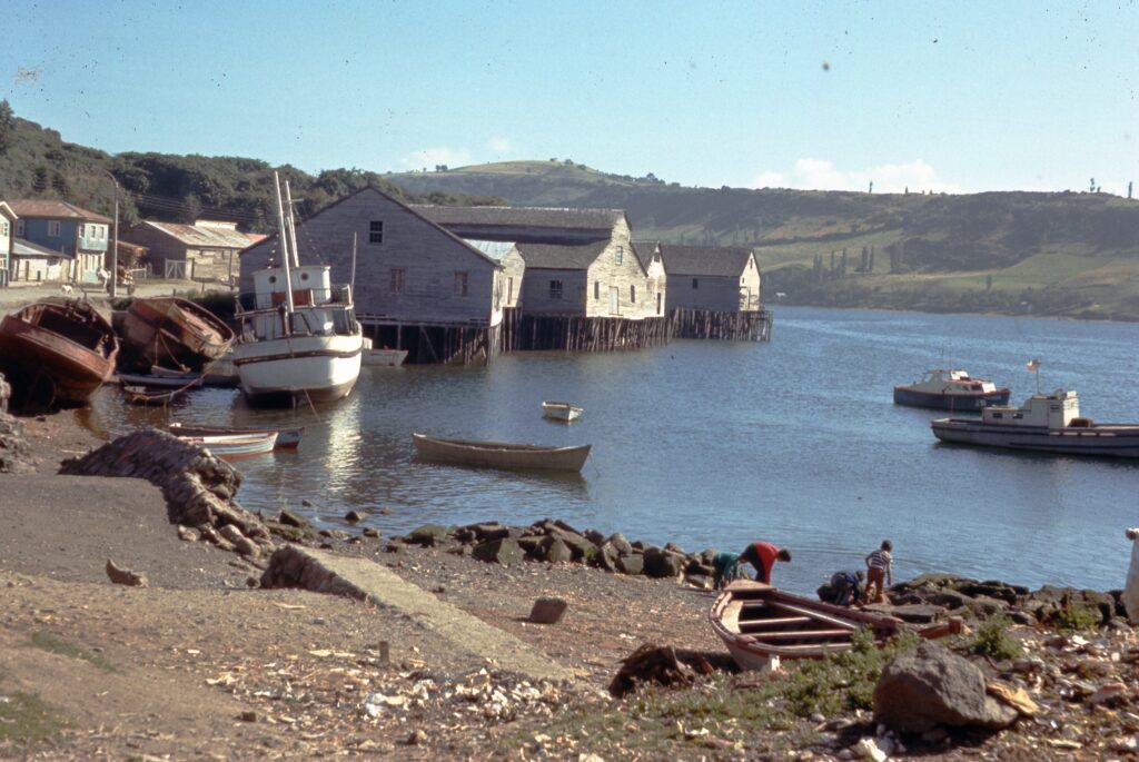 Los palafitos de la calle Pedro Montt en Castro, Chiloé.