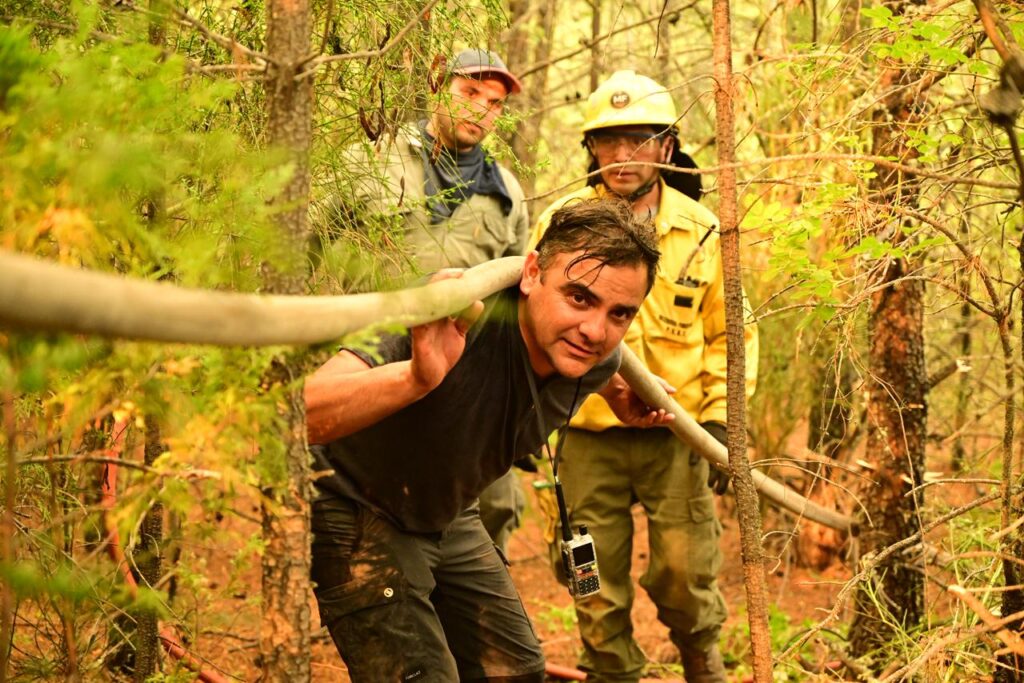 Fotografía incendios en la Patagonia Argentina, Enero de 2026. Foto de Maxi Jonas.
