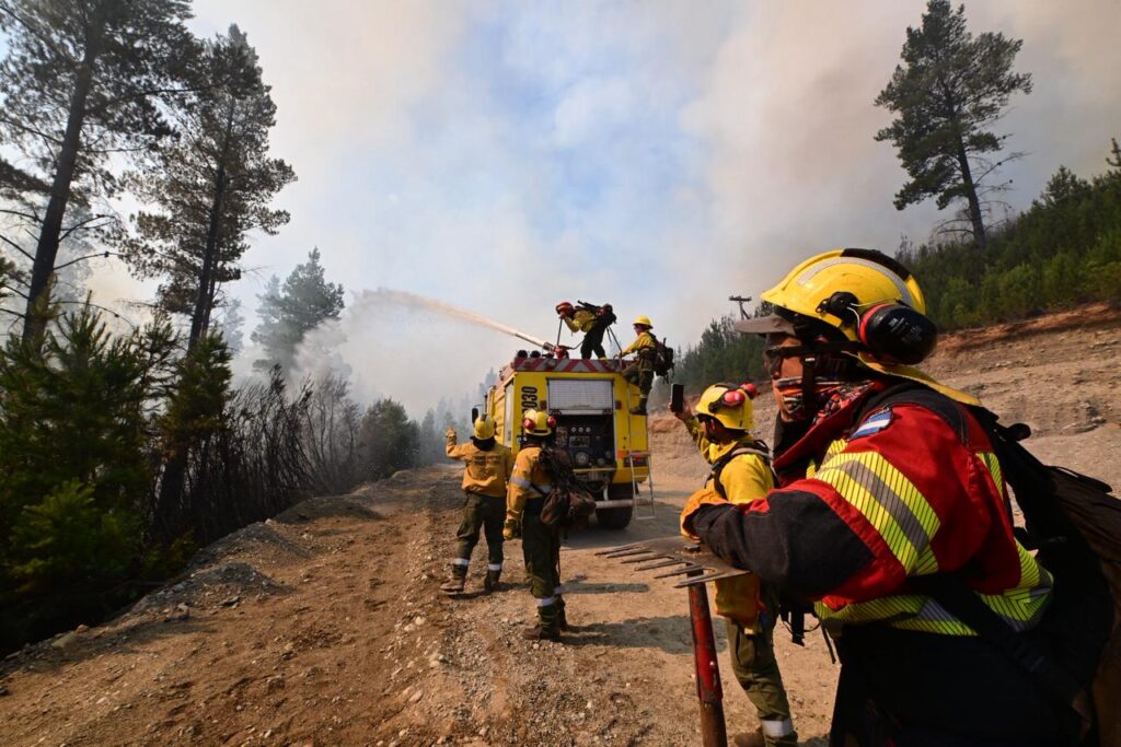 Fotografía incendios en la Patagonia Argentina, Enero de 2026. Foto de Maxi Jonas.