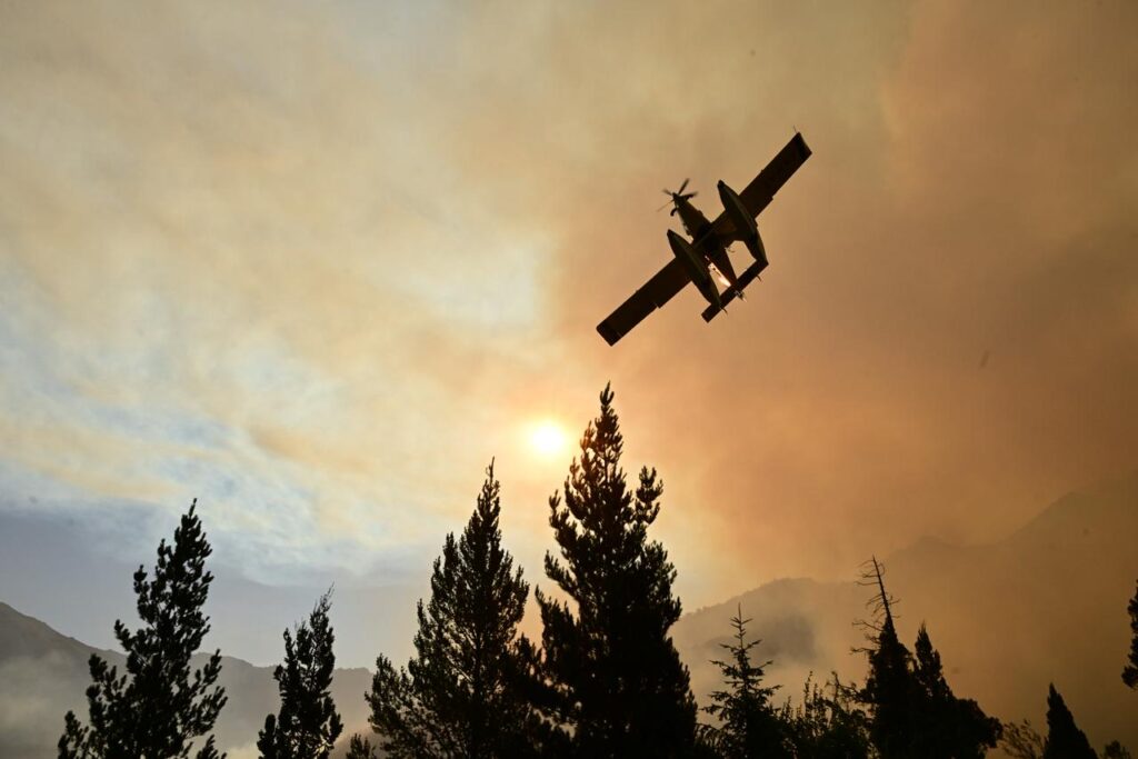 Fotografía incendios en la Patagonia Argentina, Enero de 2026. Foto de Maxi Jonas.