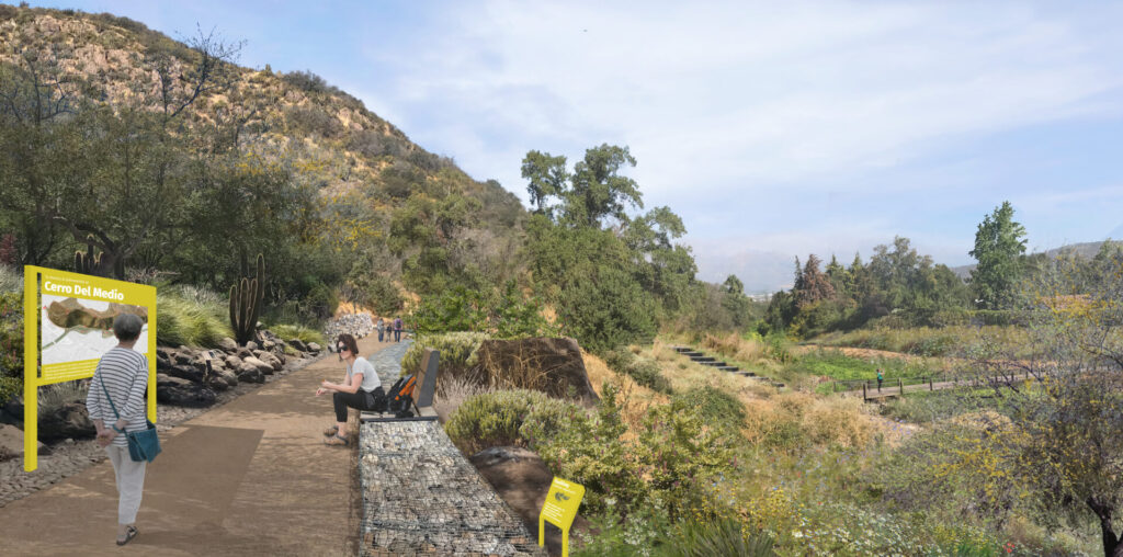 Imagen objetivo del medio camino
