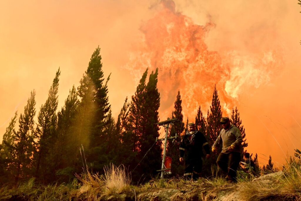 Incendios en la Patagonia Argentina, Enero de 2026. Foto de Maxi Jonas.