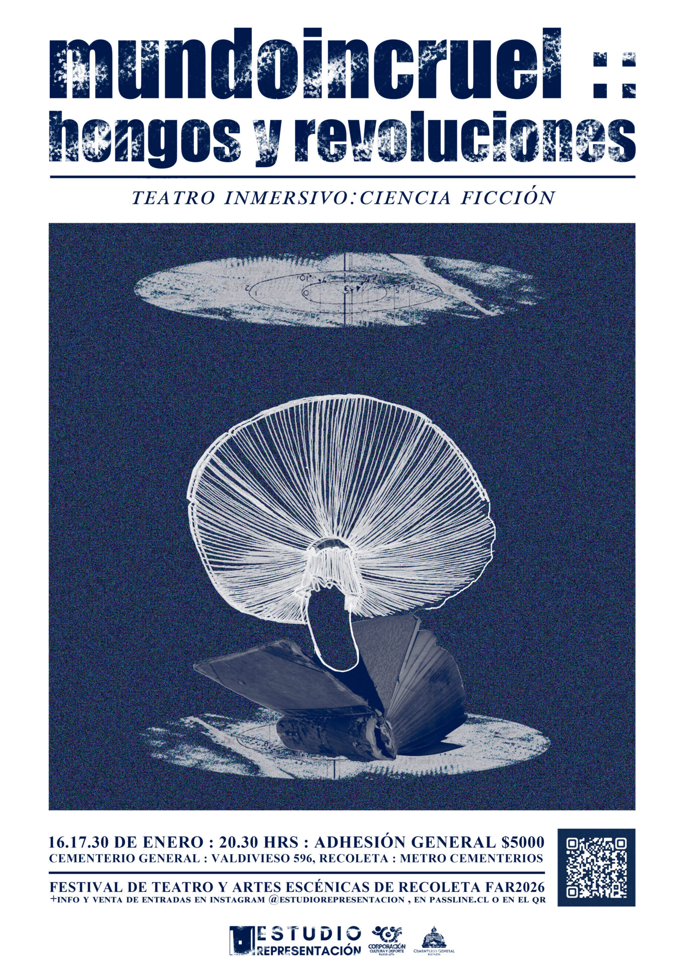 “Mundoincruel :: hongos y revoluciones”: teatro de ciencia ficción en el Cementerio General
