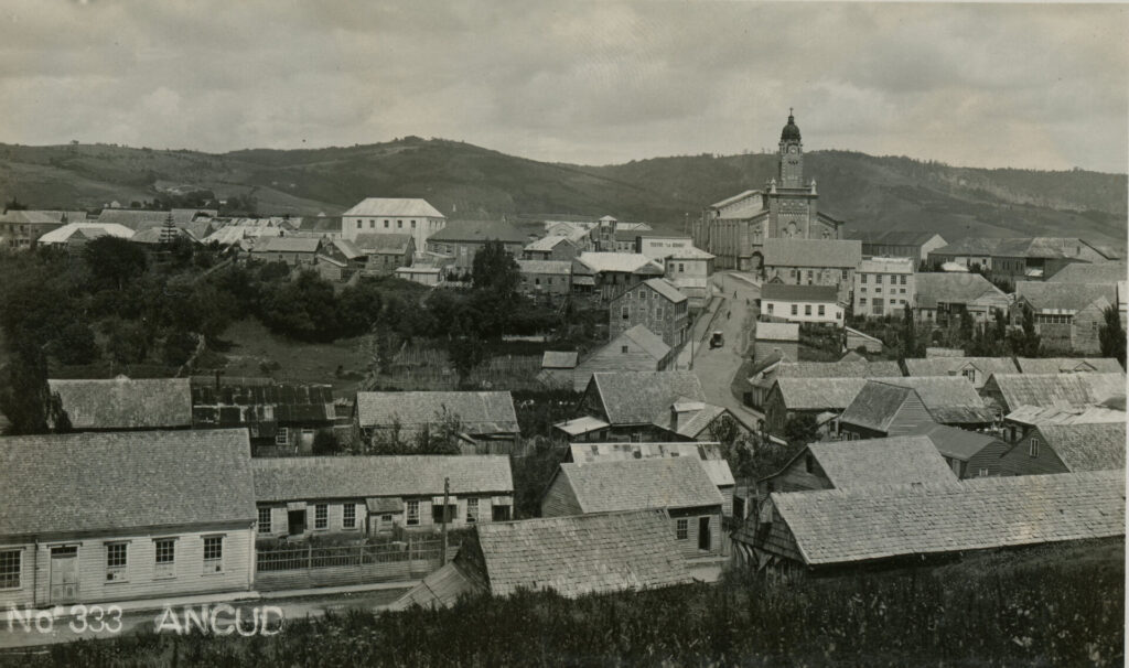 Foto panorámica de Ancud en Chiloé.