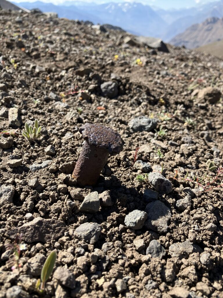 Restos de lo que fue la minería en San Pedro de Nolasco.