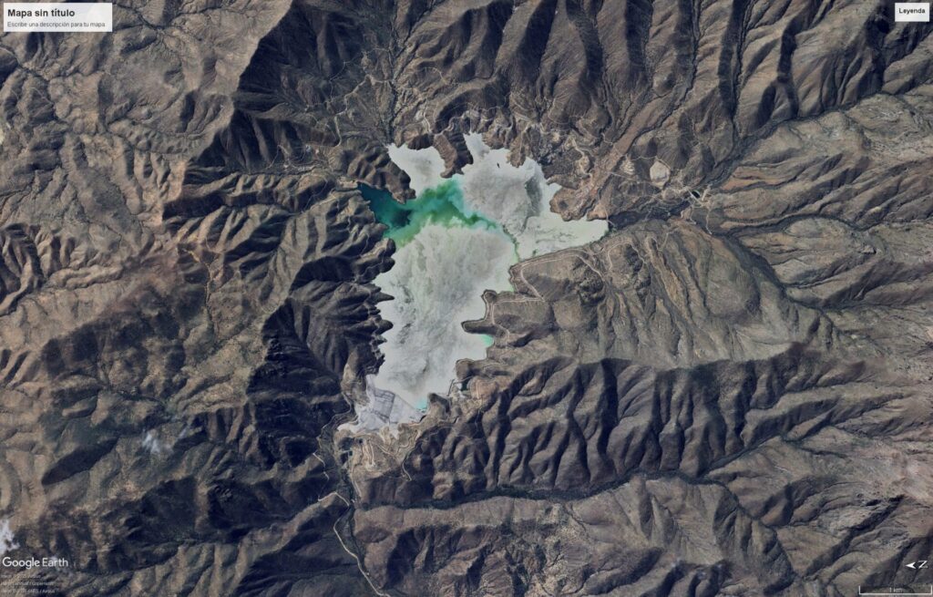 Tranque El Mauro, Región de Coquimbo. Créditos: ©Google Earth