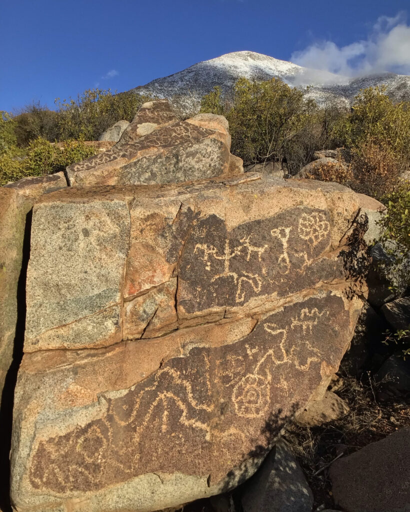 Arte rupestre en Valle de Chalinga. Créditos: Jorge Sebastián Hernández, fundador de la ONG Petroglifos del Choapa Chile (@petroglifoschoapa_conservacion).