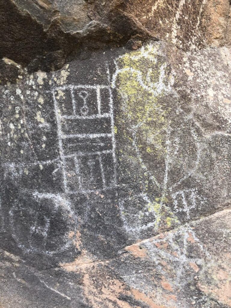 Arte rupestre en Valle de Chalinga. Créditos: Jorge Sebastián Hernández, fundador de la ONG Petroglifos del Choapa Chile (@petroglifoschoapa_conservacion).