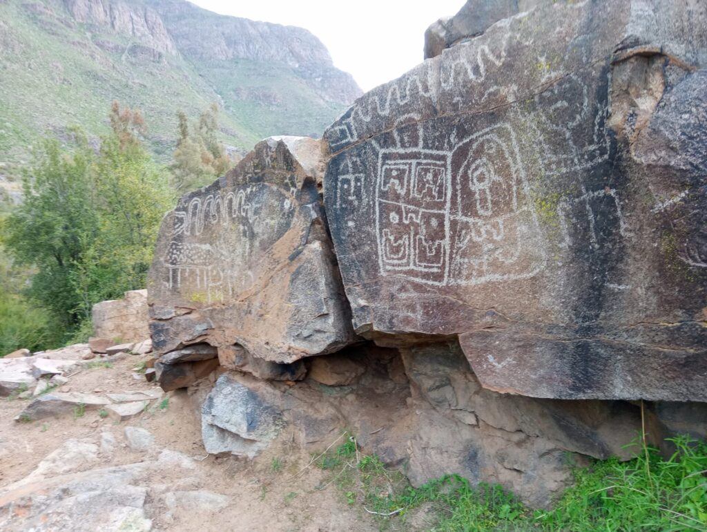 Arte rupestre en Valle de Chalinga. Créditos: Jorge Sebastián Hernández, fundador de la ONG Petroglifos del Choapa Chile (@petroglifoschoapa_conservacion).