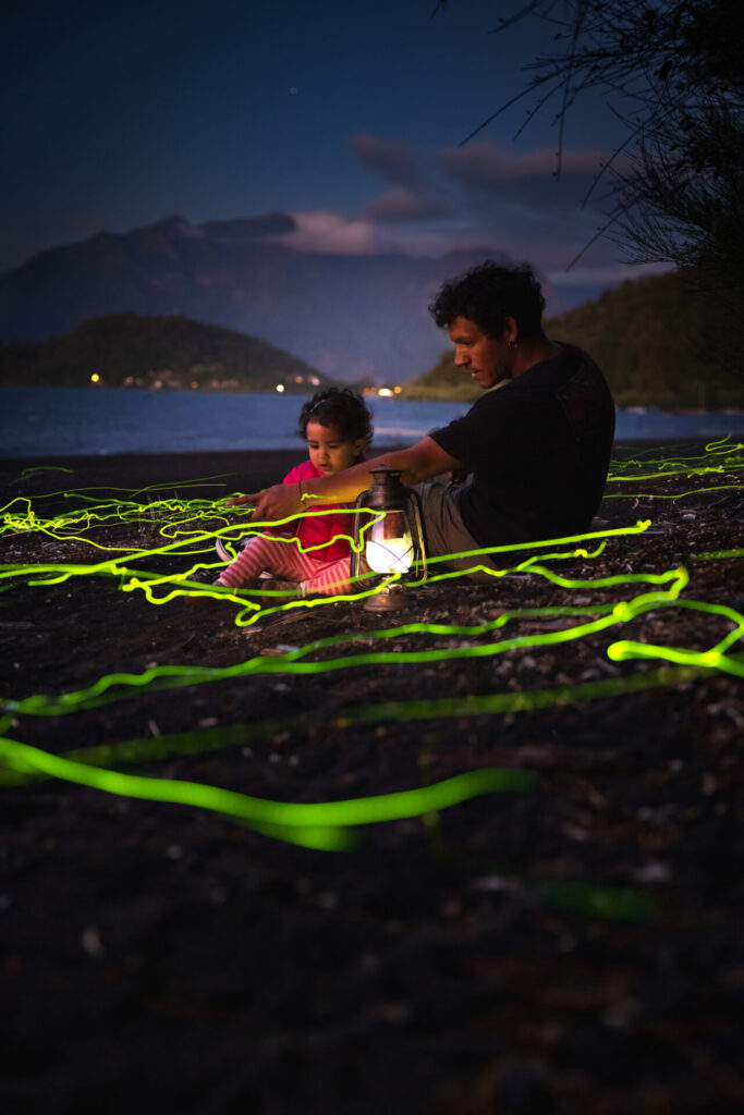 Escarabajos bioluminiscentes em Pucón. Créditos: Rolando Vidaura.
