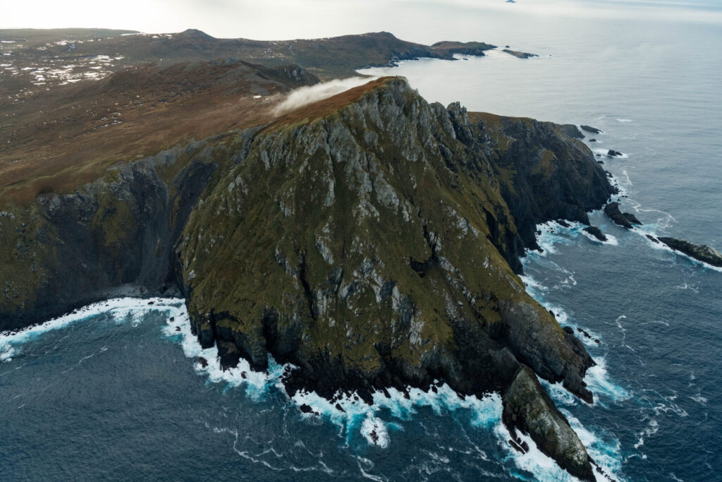 Vista aerea de Cabo de Hornos