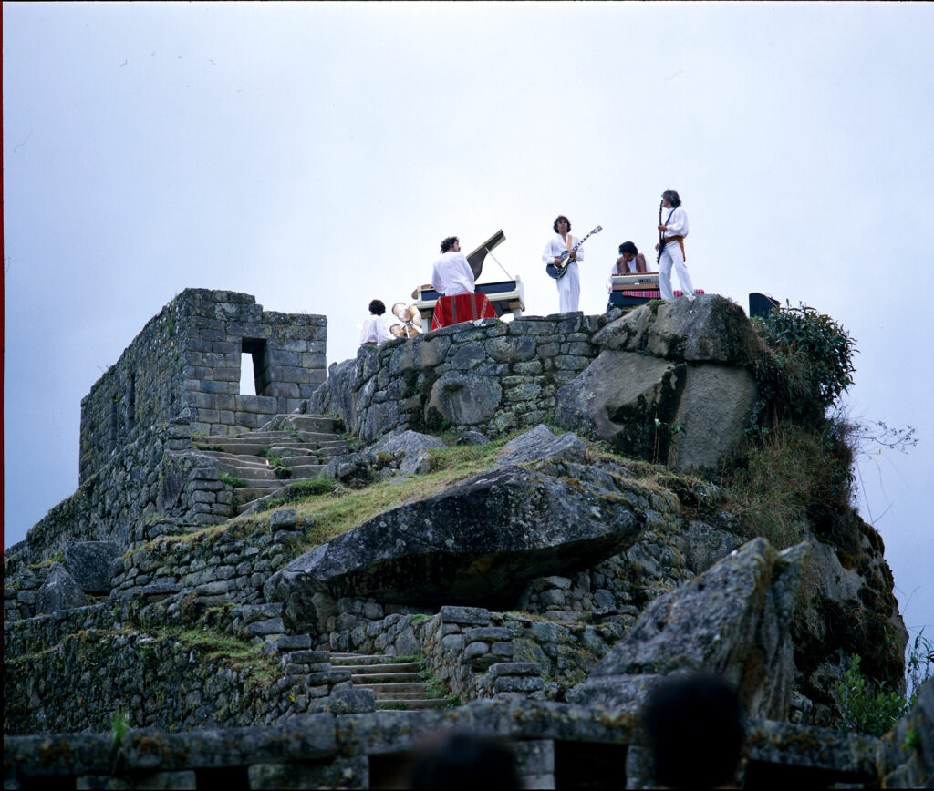 Los Jaivas en Machu Picchu. Créditos: Los Jaivas.
